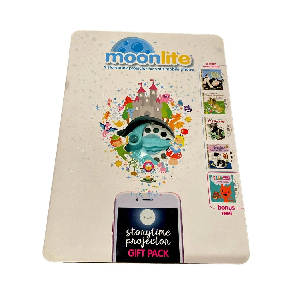 MOONLITE STORYBOOK PROJECTOR FOR SMARTPHONES LITTLE GOLDEN BOOKS 5 STORI…